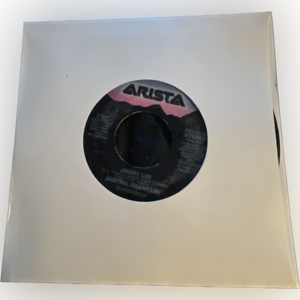 Aretha Franklin "Jimmy Lee" 1986 Arista Records 45 RPM Vinyl Record Classic